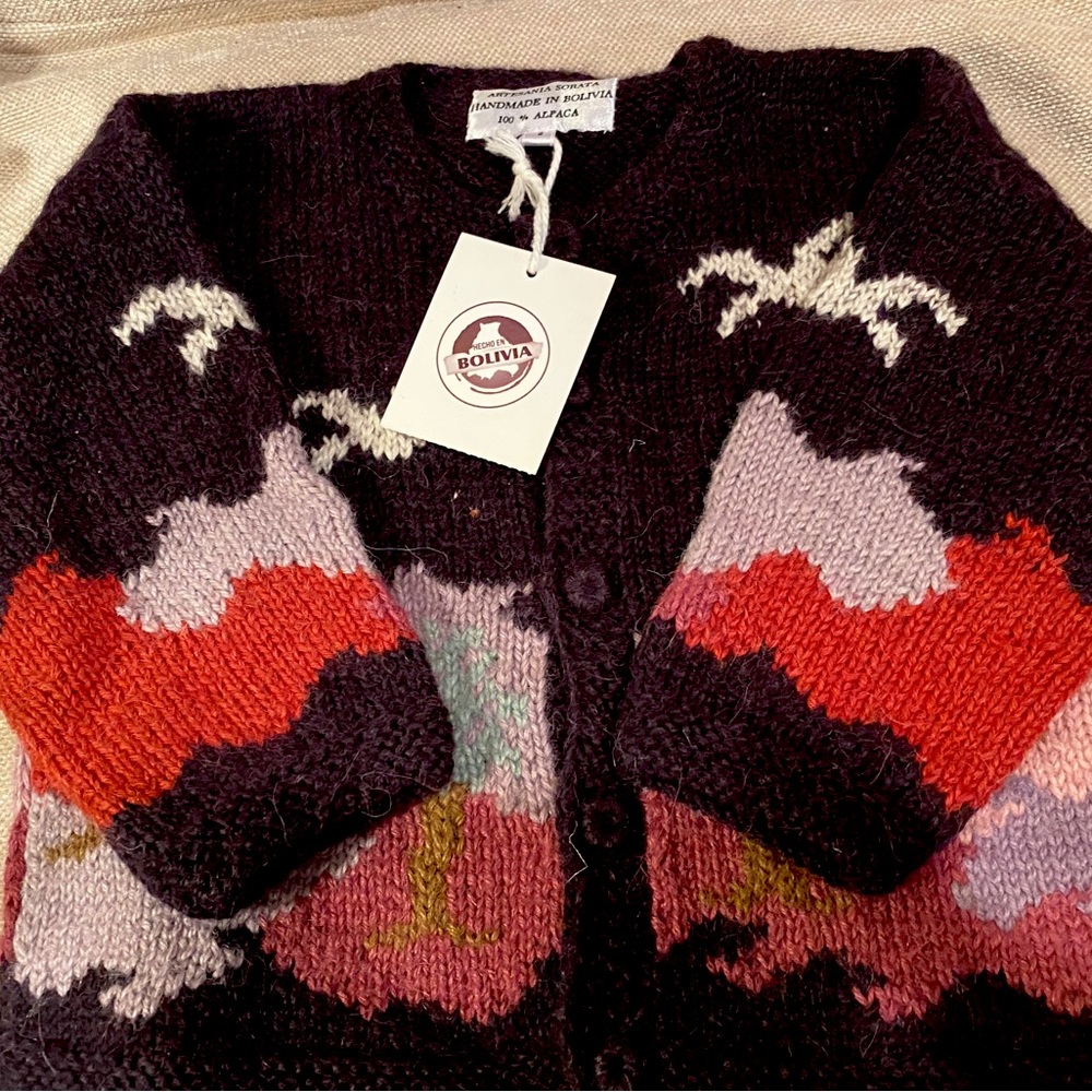 Brand New Handmade Sweater 100% Alpaca